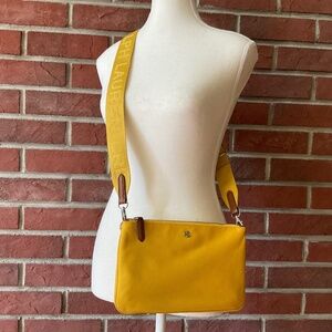 Ralph Lauren Oxford Small Landyn Dual Compartment Crossbody Clutch Bag NWOT